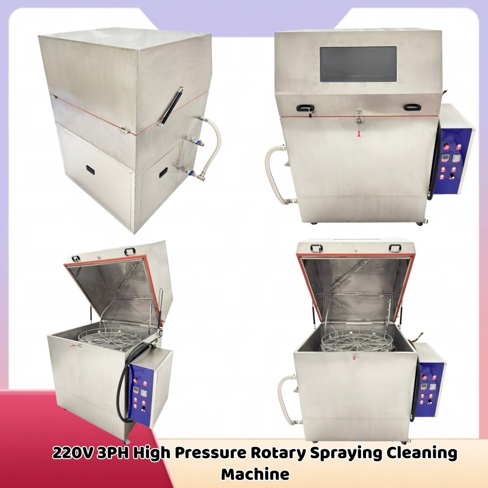 Auto Parts Brake Disc Hub Casting Spray Wash Cabinet Washer Rotary Spray Cleaner