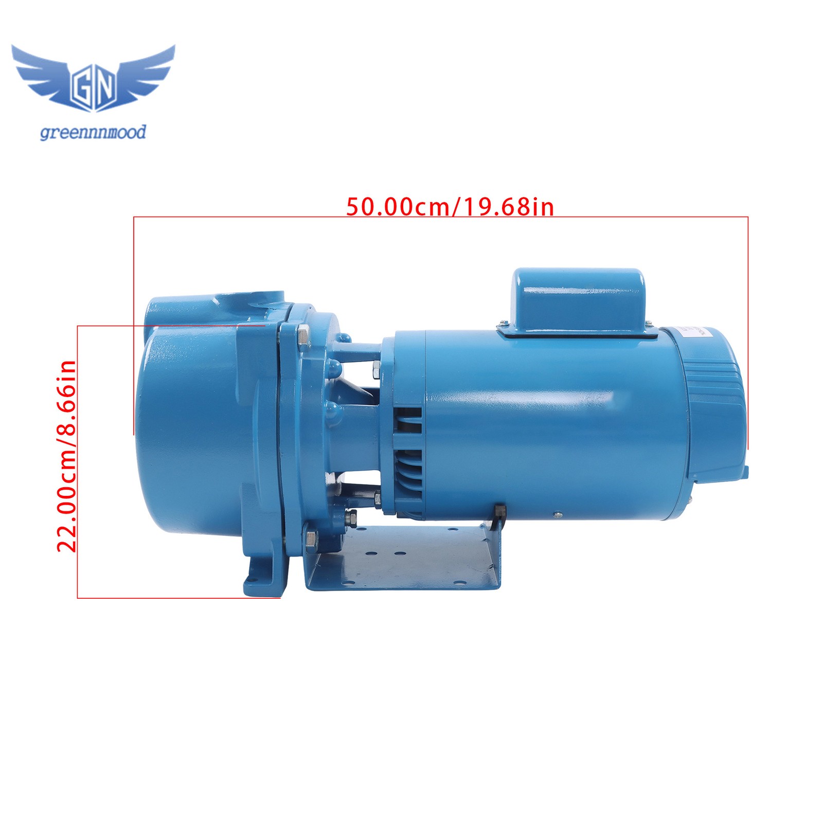 Irrigation Sprinkler Pump GT20 230V Self-Priming 1 Phase Centrifugal Pump 2 HP