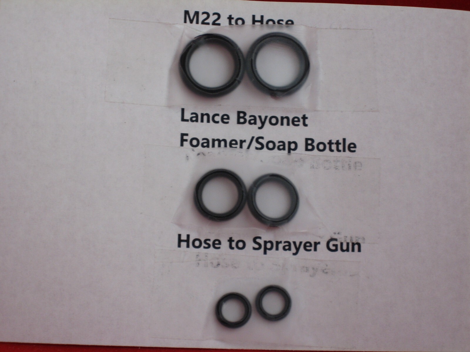 O-Ring Kit for PowRyte 3500 3800 4000 4200 4500 PSI Electric Press Washer