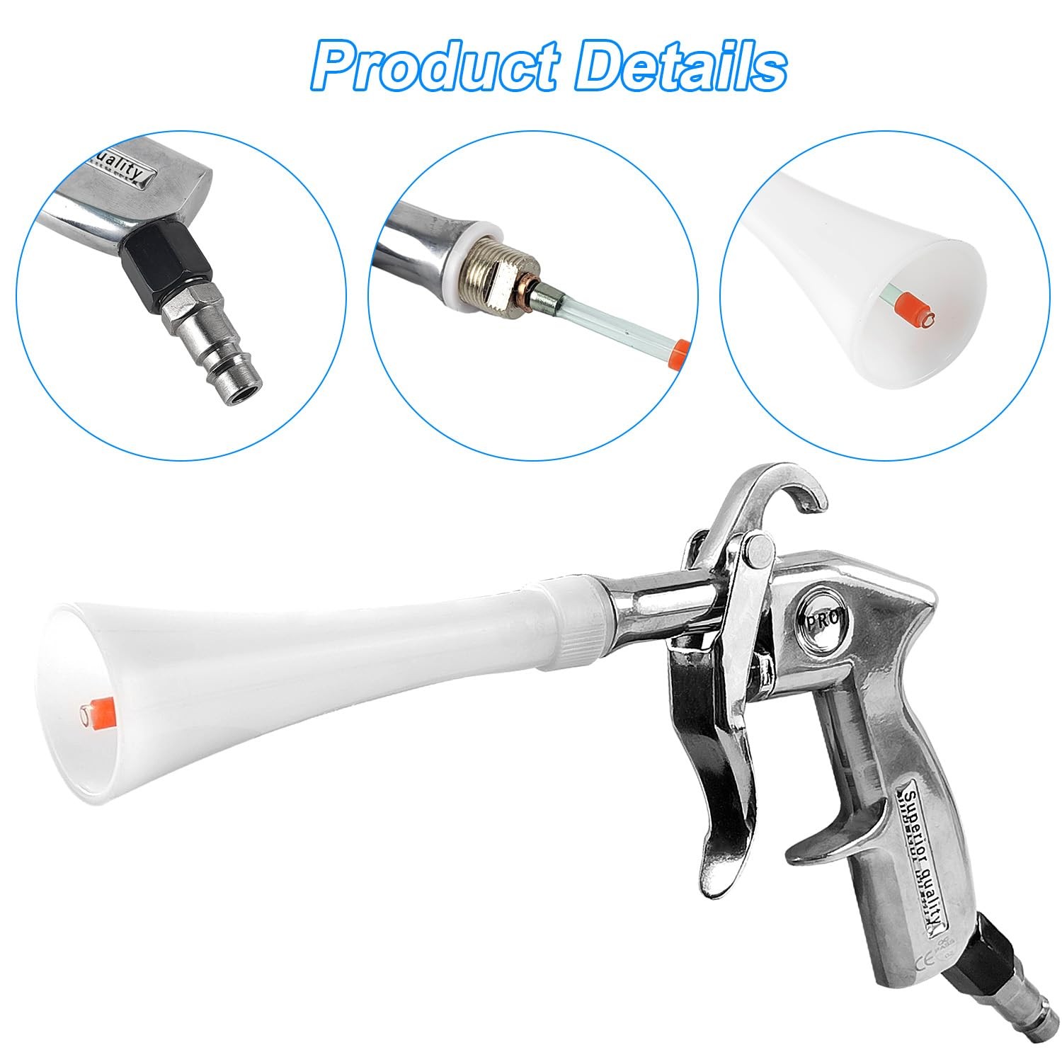 QZQUFJ Air Compressor for Car Detailing Tool, High Pressure Air…