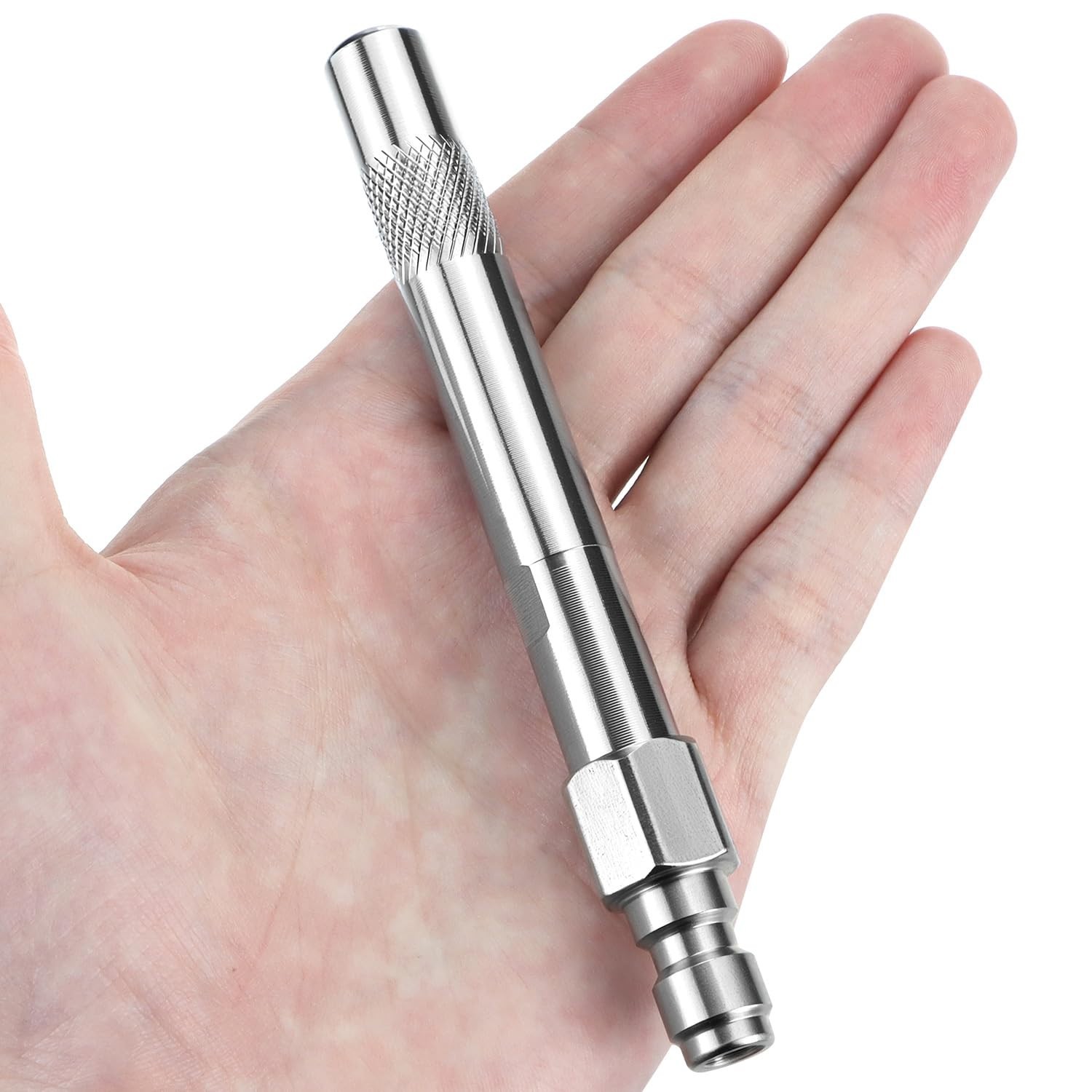Long Range Pressure Washer Nozzle, Stainless Steel Shooter Tip, 1000-6000 PSI, 1