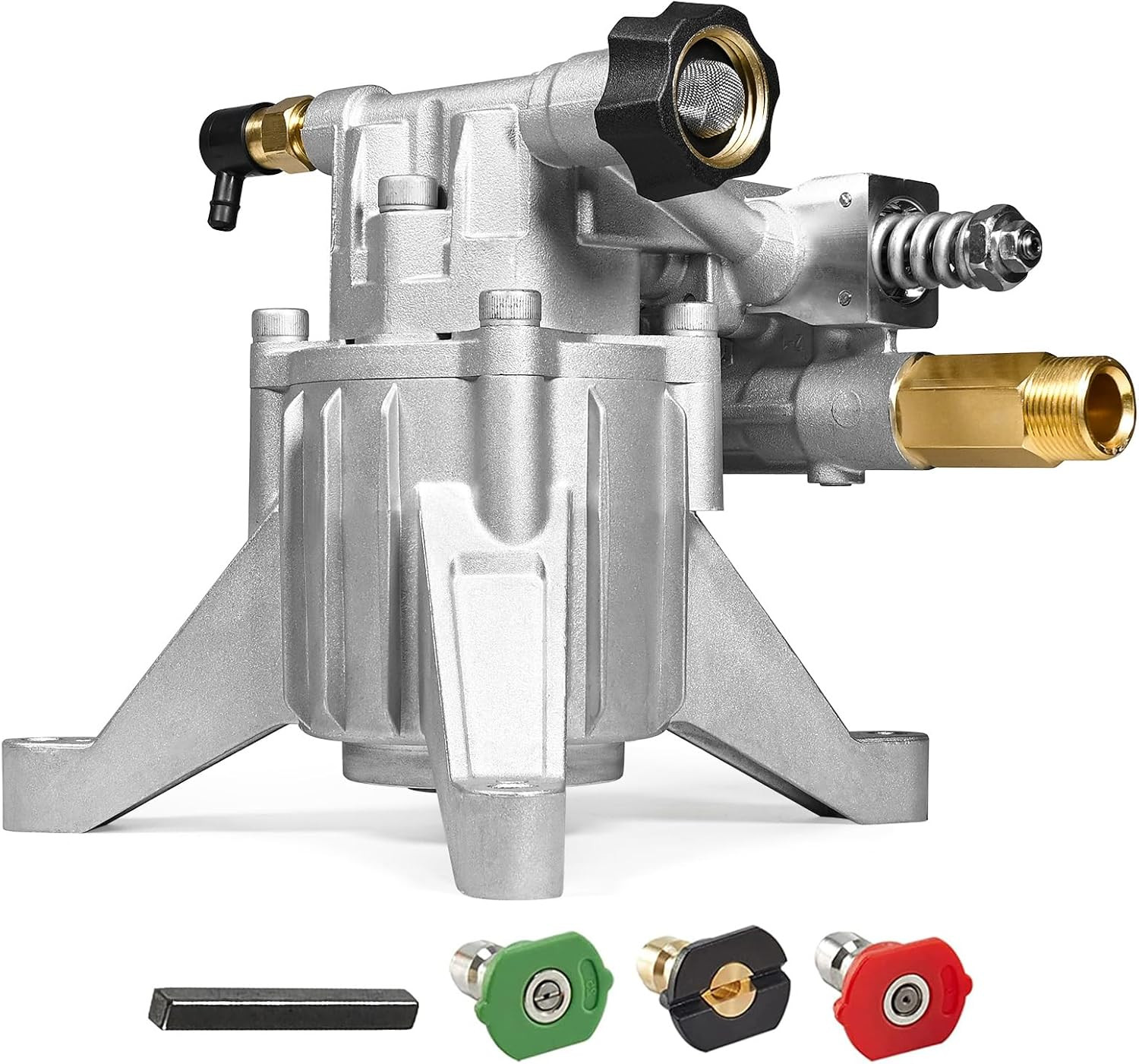 TOOLCY 7/8″ Shaft Vertical Pressure Washer Pump – Rear Inlet/Outlet Max 3100 PSI
