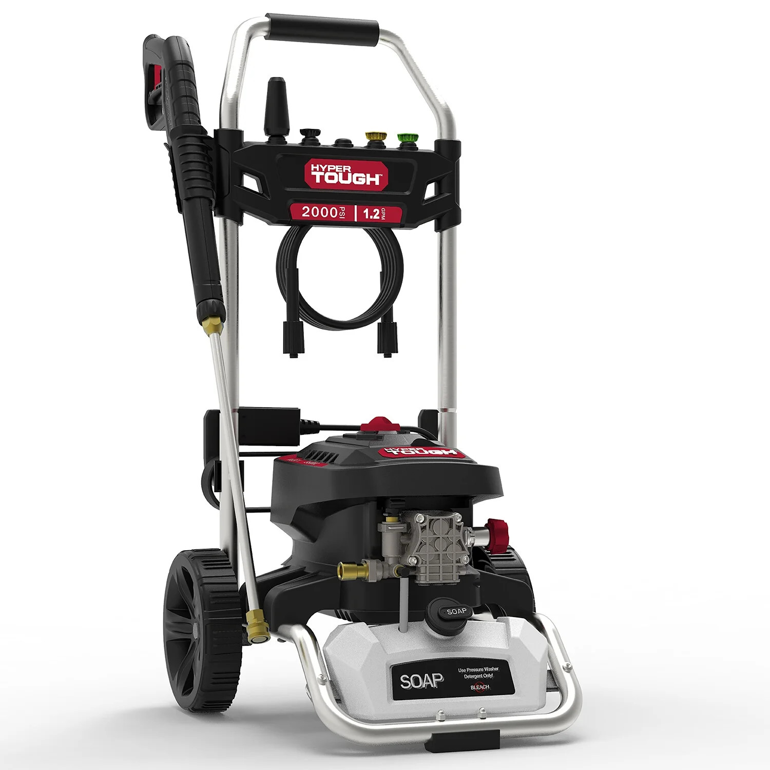 ELECTRIC PRESSURE POWER WASHER 2000 PSI at 1.2 GPM 120 V 60HZ 1800W Cold Water