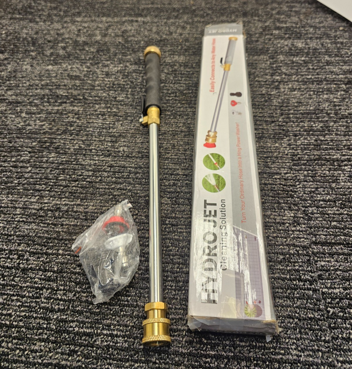 Hydro Jet Washer Wand High Pressure Compact Cleaning Solution Assembly