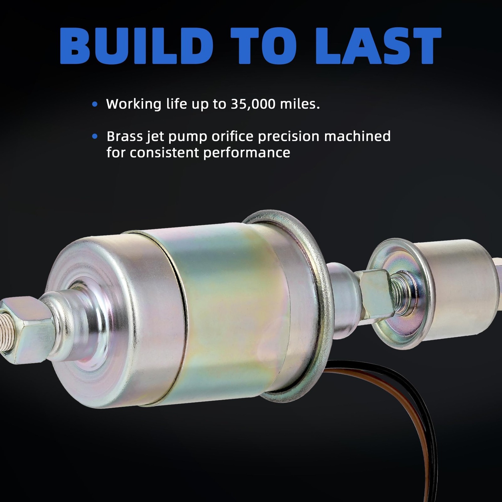 Electric Inline Fuel Pump Low Pressure for Carburetor Universal 5-9 psi 12 vo…