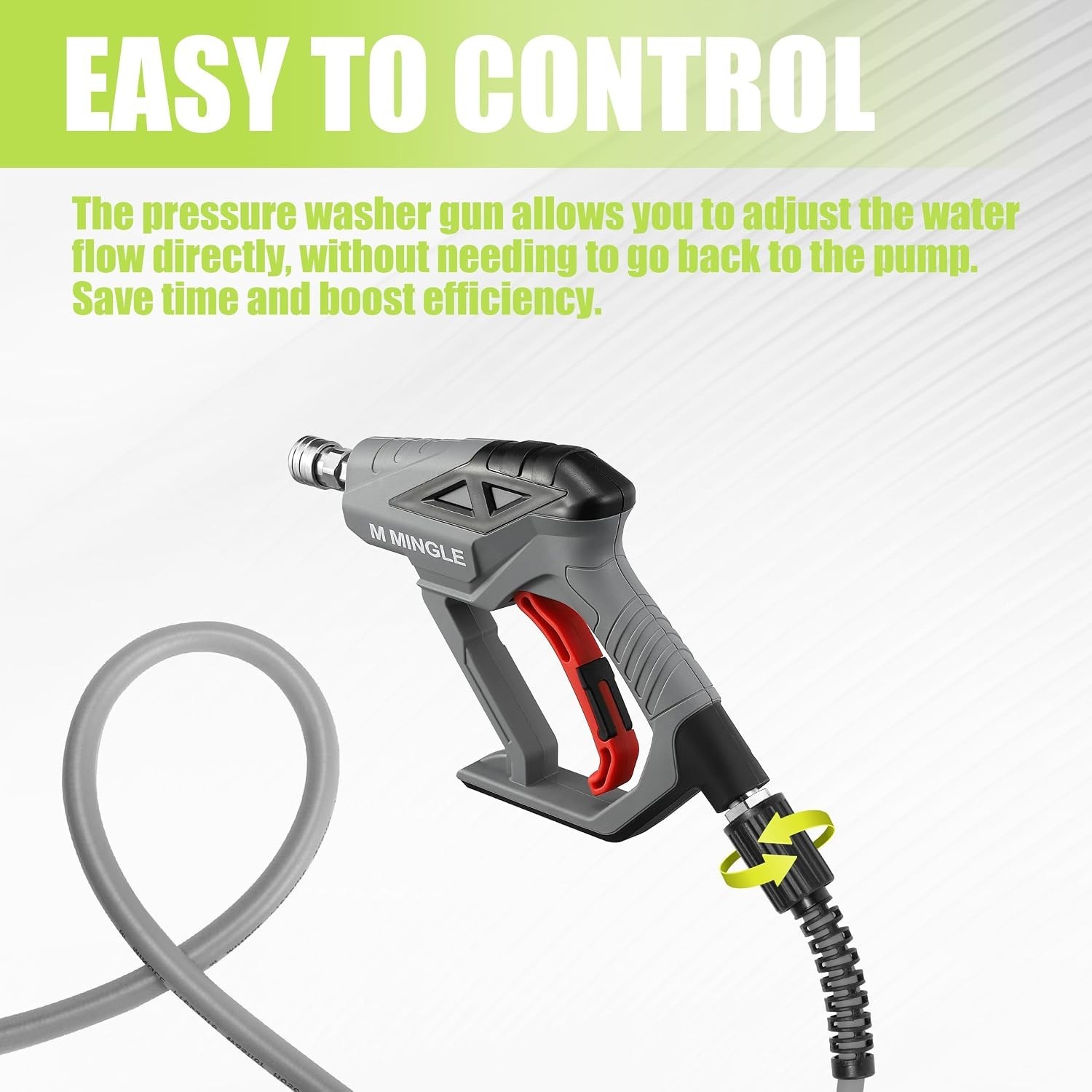 Corner Rotating Nozzle Sewer Jetter Kit, 100 Ft