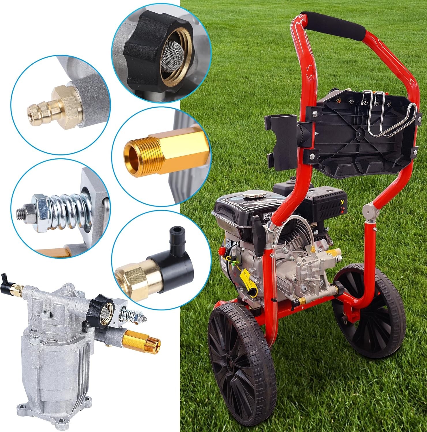 3/4″ Shaft Pressure Washer Pump 3400PSI 2.5GPM Ryobi RY80588A RY80544 RY803300H