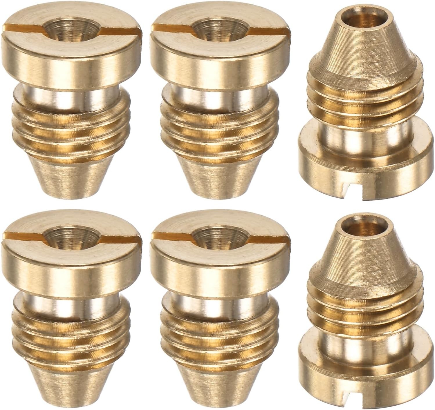 6-Pack Foam Cannon Orifice Nozzle 1.25mm Brass Universal Thread Tips for Snow