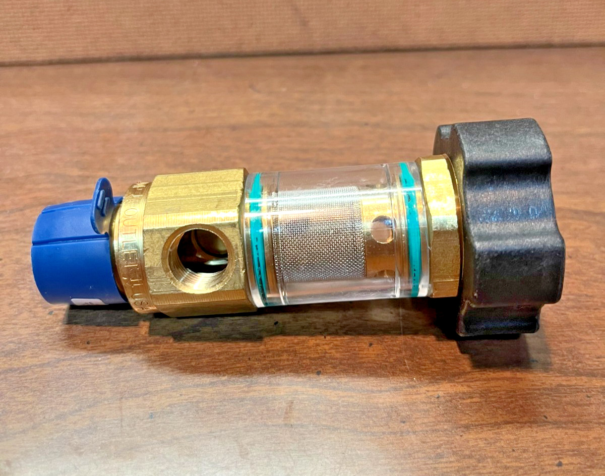 Pressure Washer Inlet Filter 3/4″ Garden Hose 1/2″ NPT Screen 1/4″ Bypass Brass