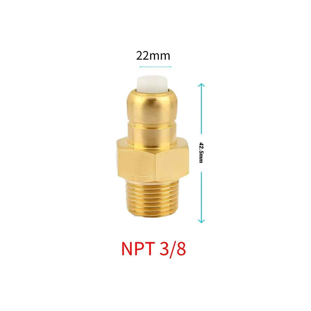 Pressure Washer Thermal Relief Valve 1/4″ NPT 3/8″ NPT Thermal Relief Valve Neu