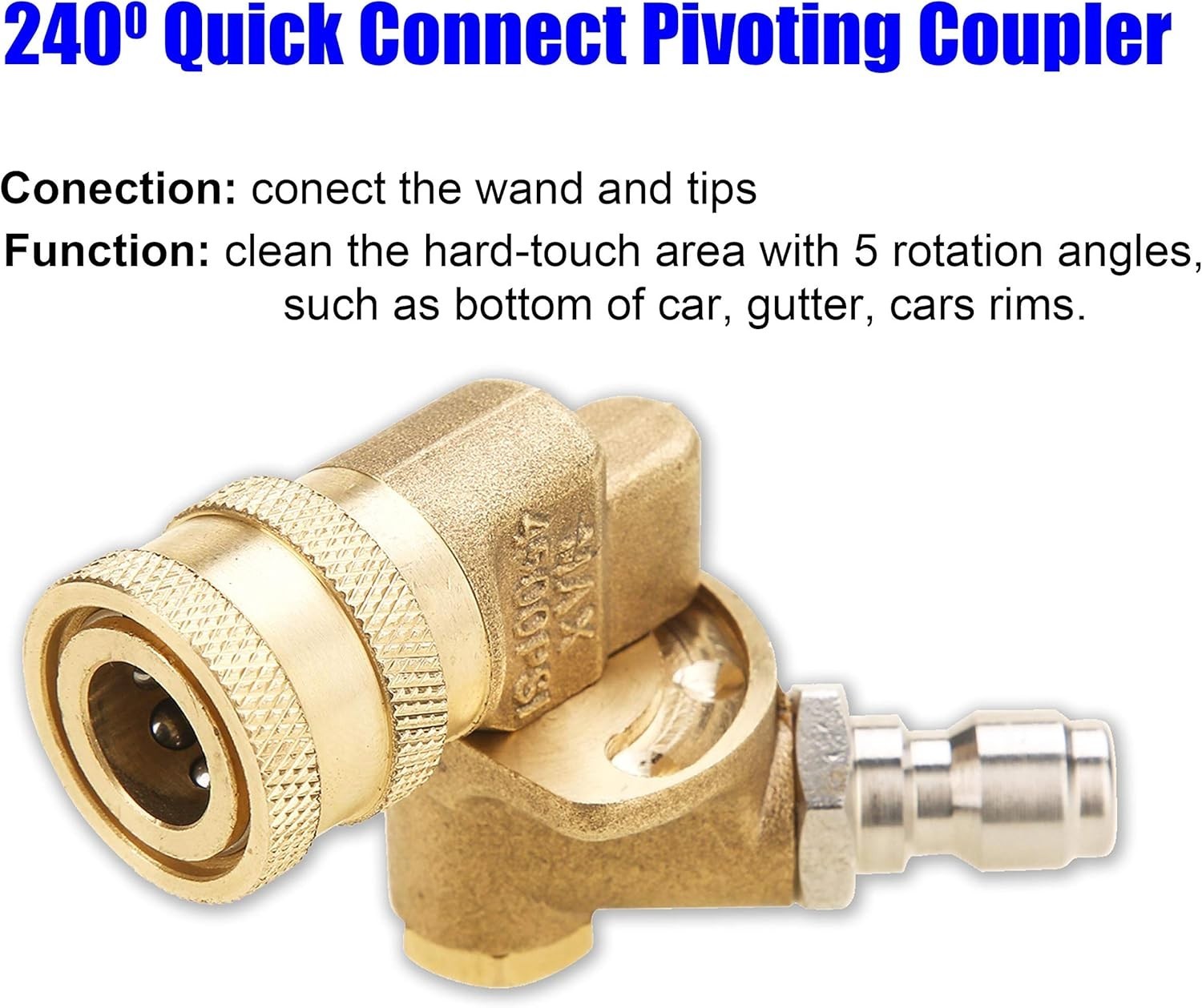 High-Pressure Washer Accessory Set with 7 Nozzles and Quick Connect Coupler