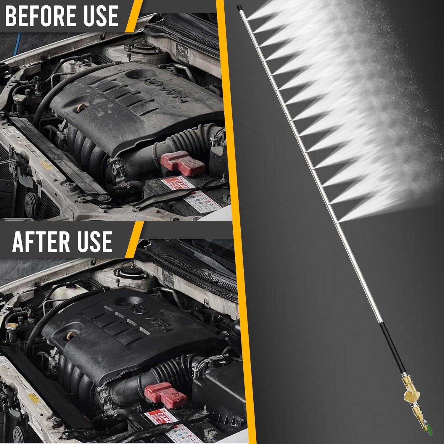 40″ Radiator Cleaning Wand, 14-Hole Fan Spray Nozzle