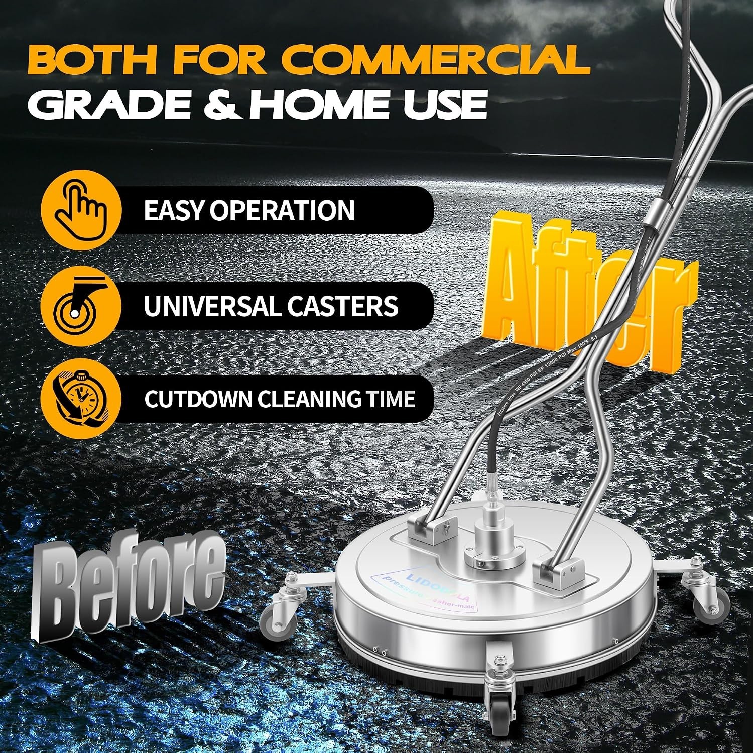 High-Performance 20″ Pressure Washer Attachment – Fast & Easy Surface Cleaning
