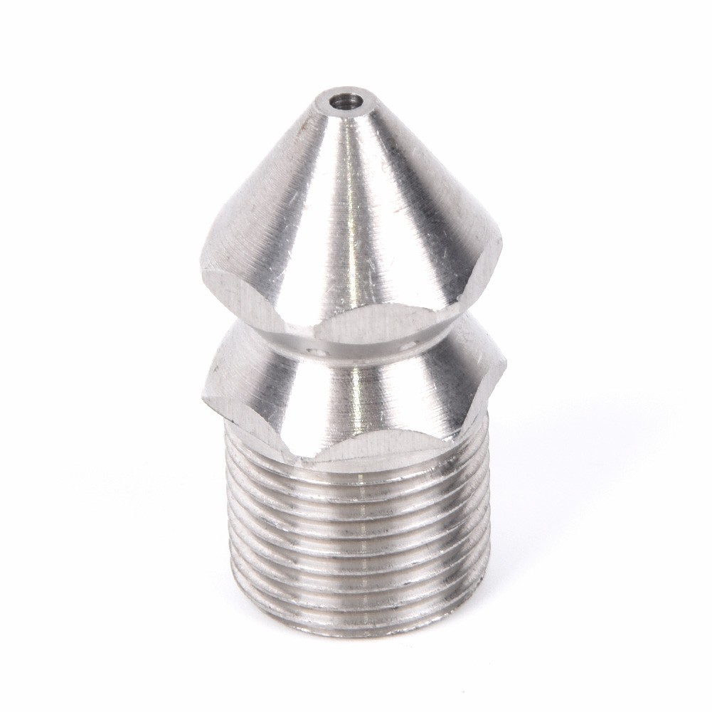 Washer Nozzle Cleaner Sewer Head Hose Drain 3/8BSP Male Steel Brass Rustproof