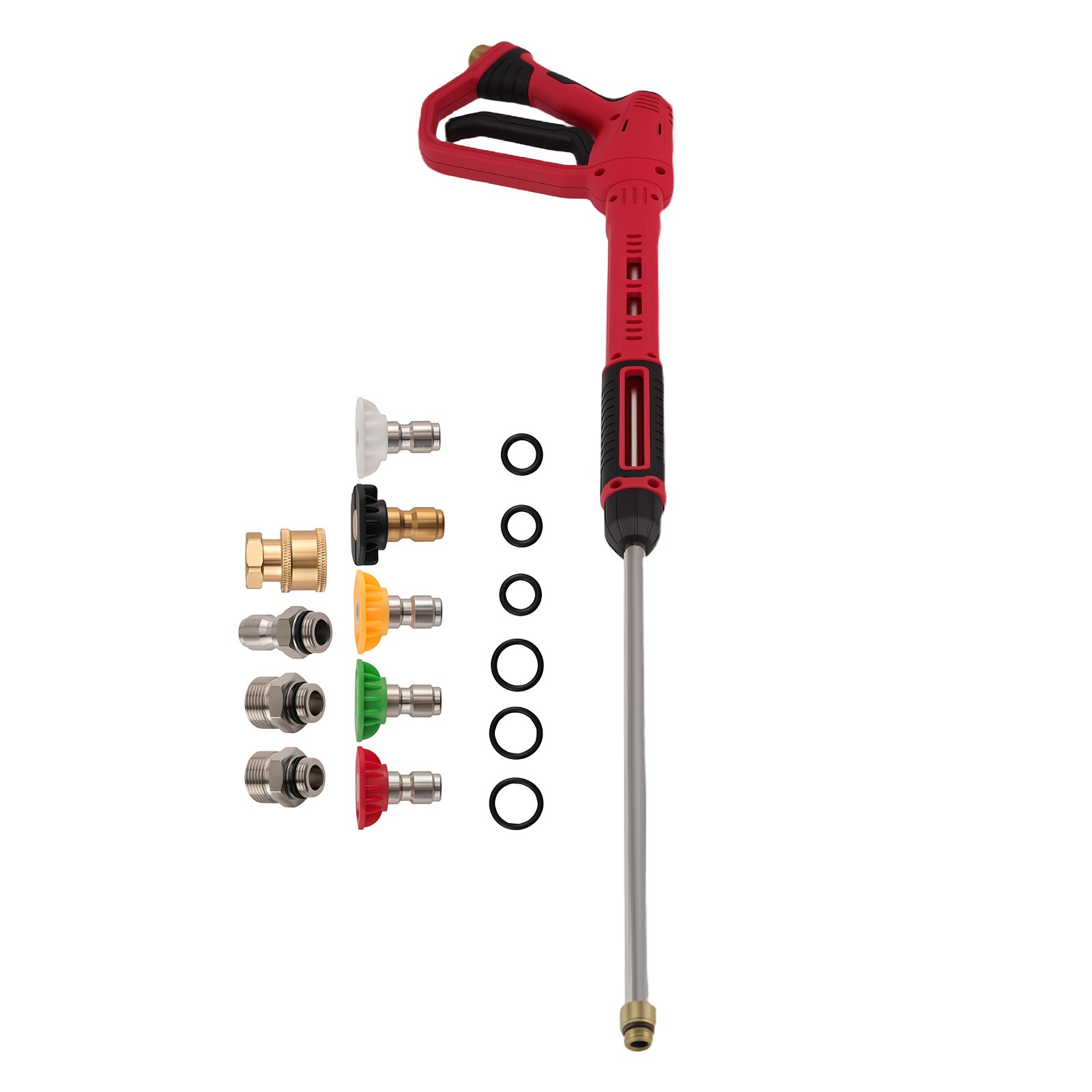 Power Washer Gun Kit with 36 Inch Extension Wand 5 Spray Nozzle Tips M22 Fitting