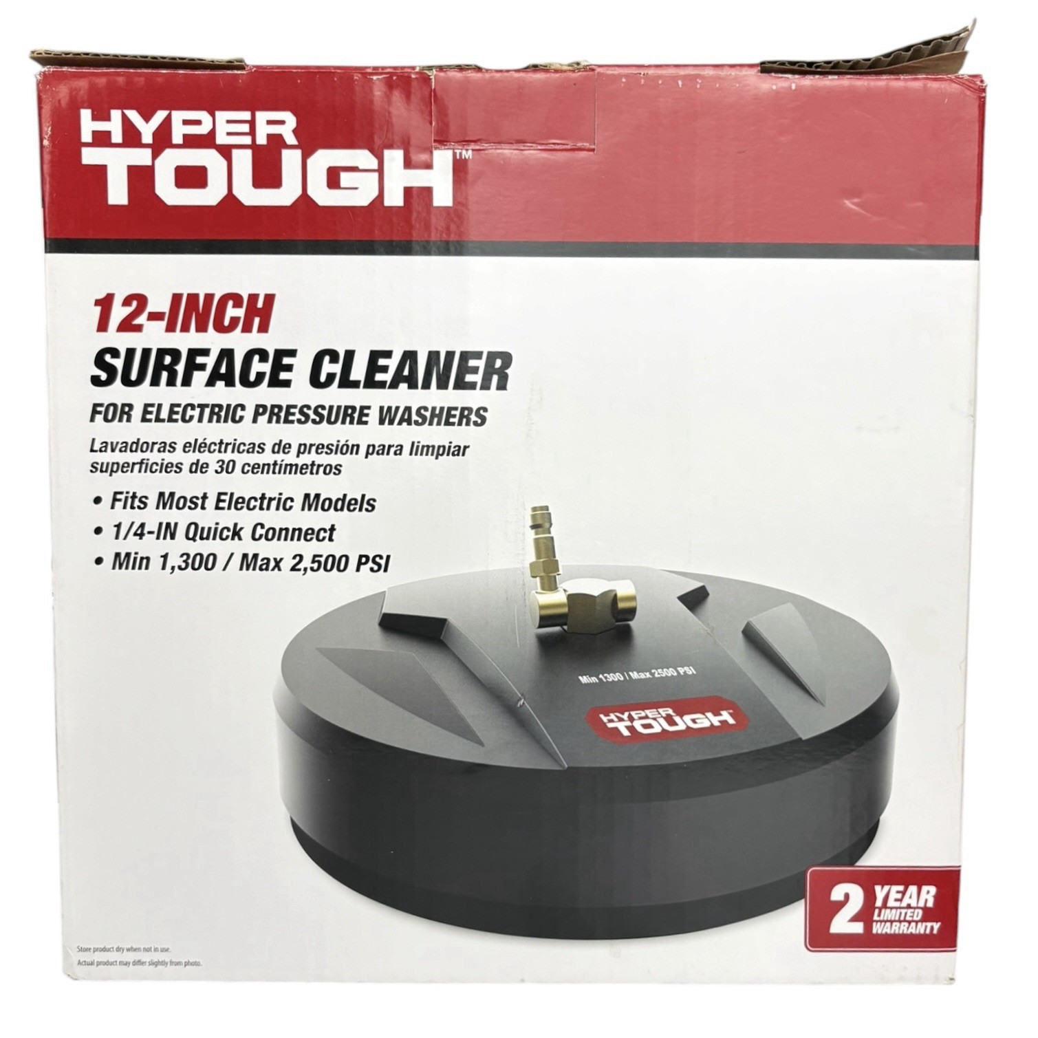 Hyper Tough 12 inch Surface Cleaner For Electric Pressure Washers 1/4″ Connect