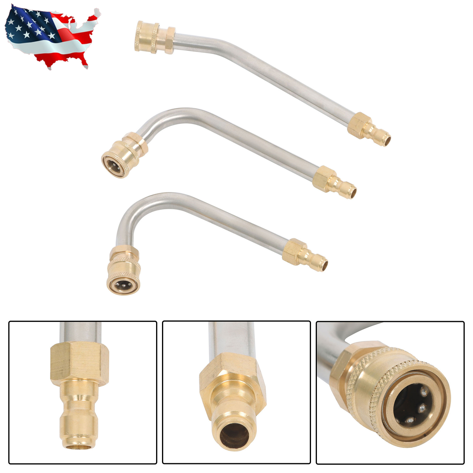 Pressure Washer Extension Wand Upgraded Power Washer Lance with Nozzle Tips 97in