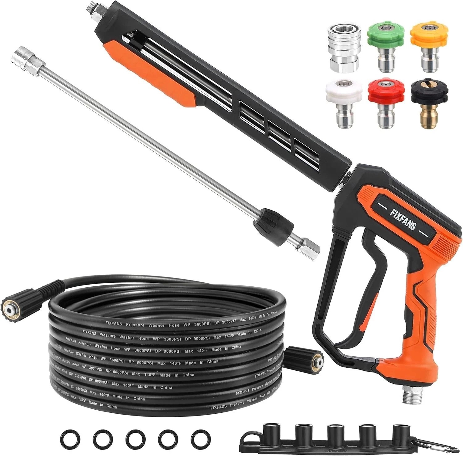 Upgrade Your Cleaning with 25 FT Pressure Washer Gun & Hose Kit, 5000 PSI