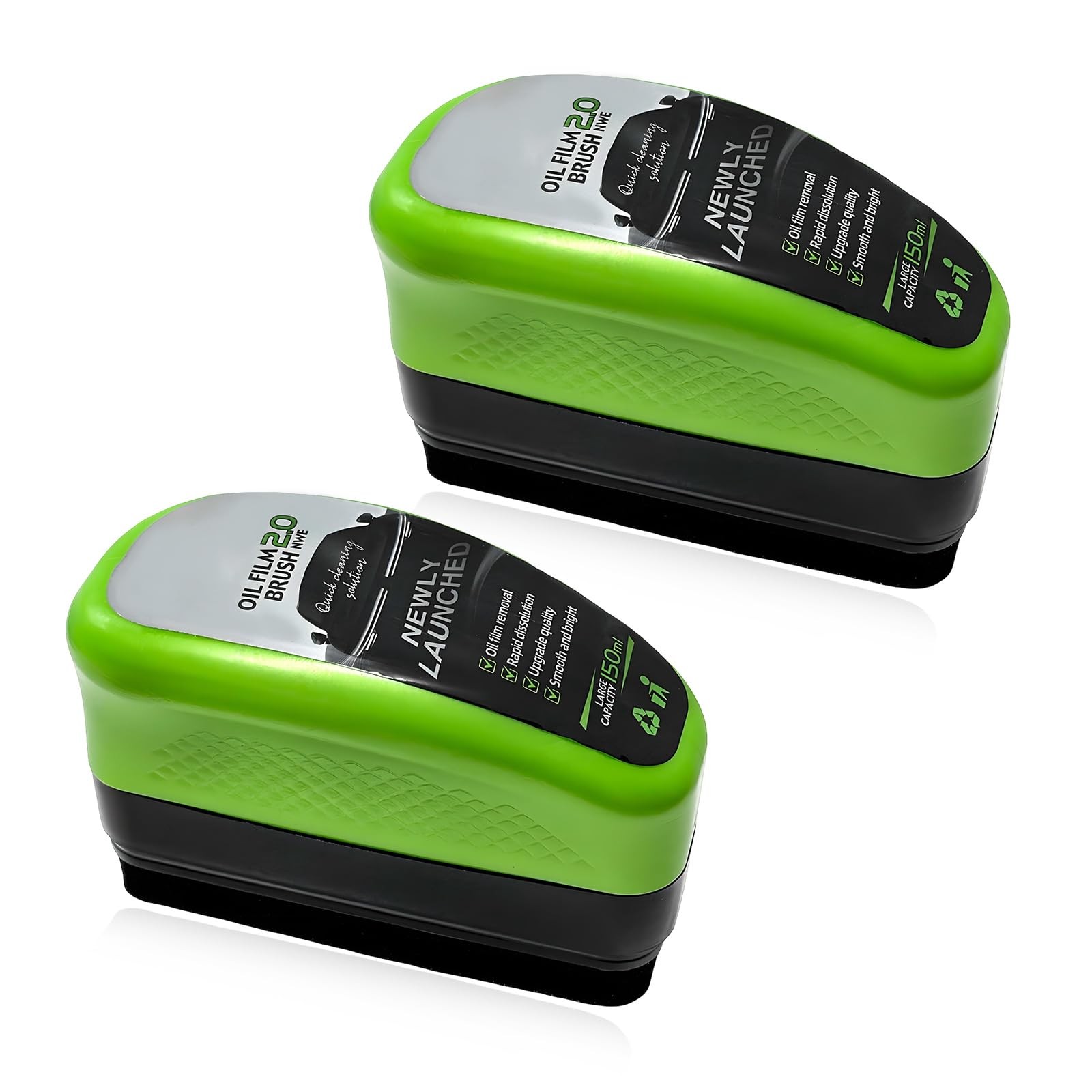 MTRPS 2PCS Automotive Oil Film Cleaning Brush, Professional Grade Windshield…