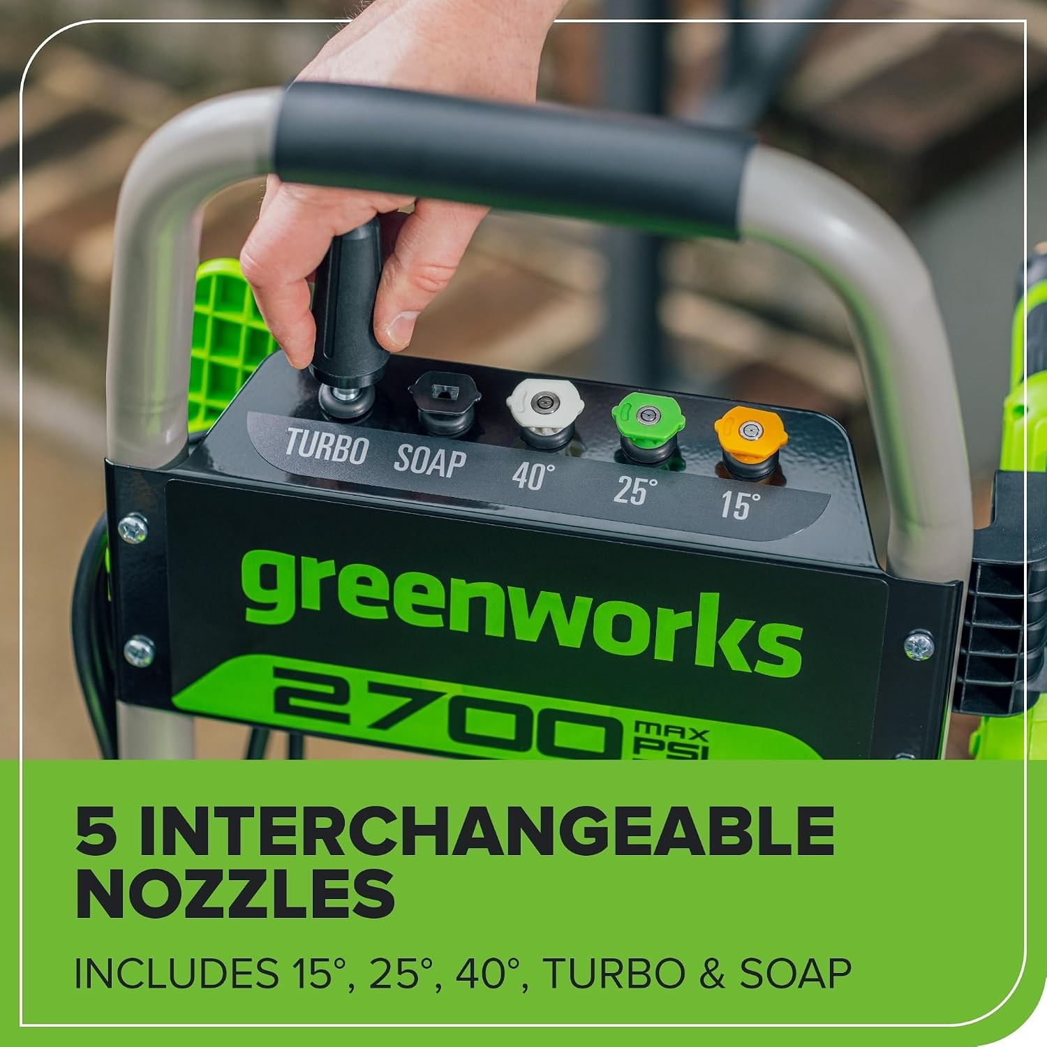 Greenworks 2700 PSI (2.3 GPM Max) Brushless Electric Pressure Washer