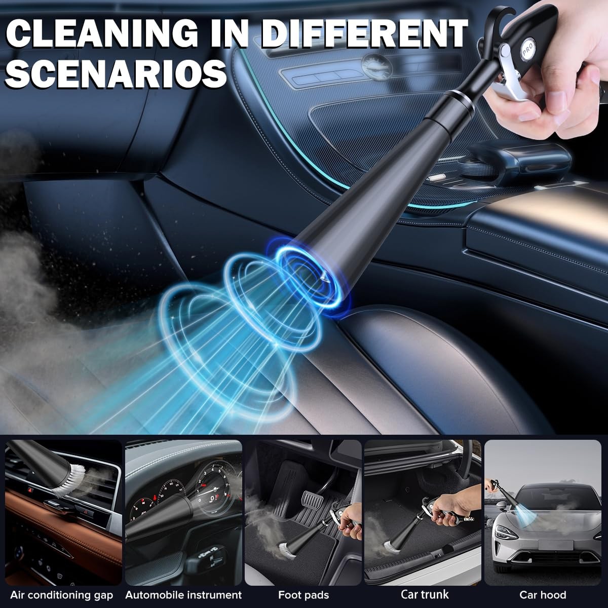 cropyoyo Dry Cleaning Gun,High-Pressure Air Blow Gun,Car Set1