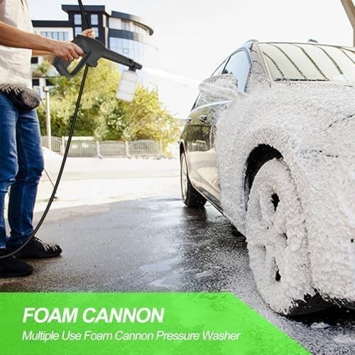 4800 PSI Electric Pressure Washer w/ Foam Cannon & 4 Nozzles – Car & Patio