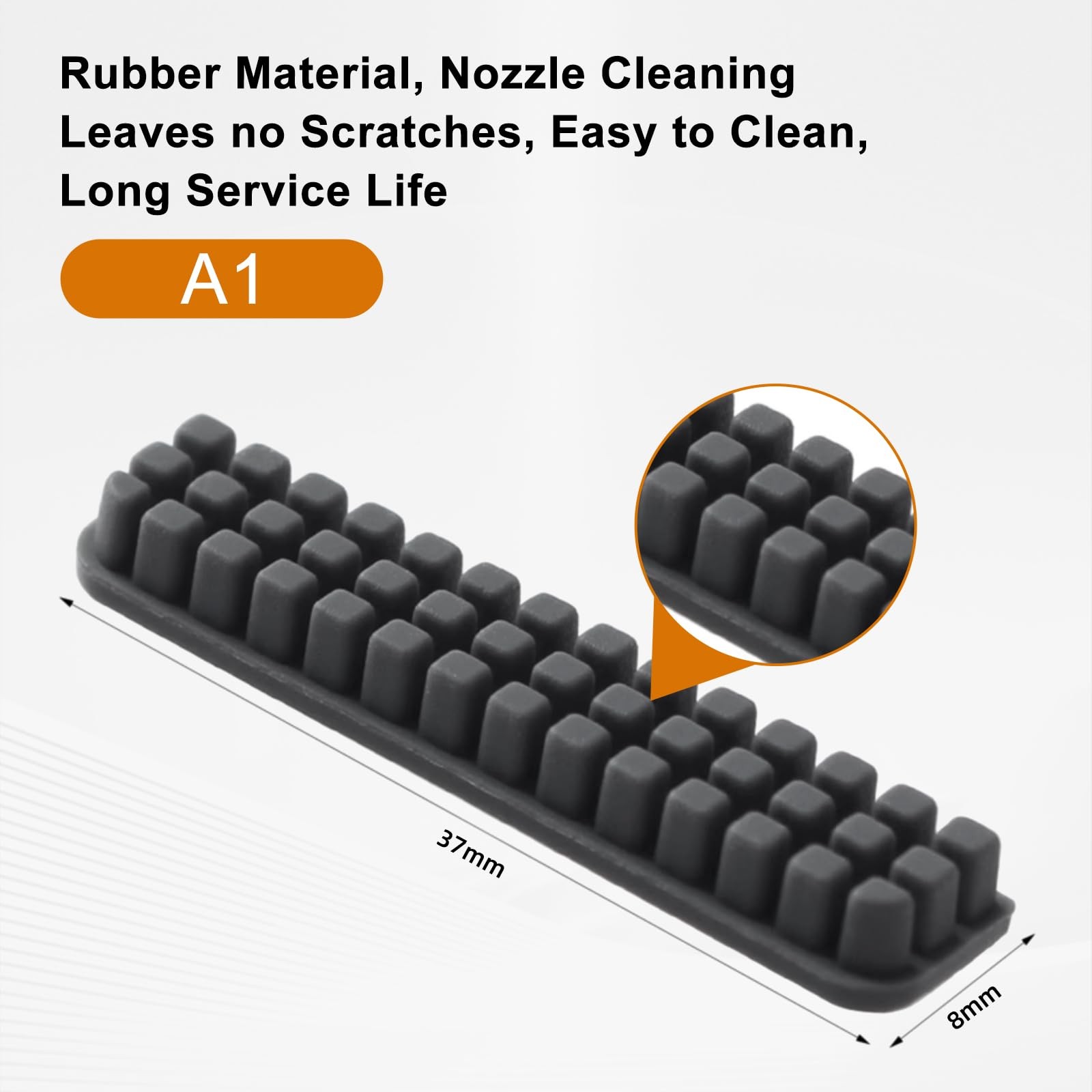 8 PCS Lab A1 Silicone Nozzle Brush Accessories,Mini Wiper Brush…