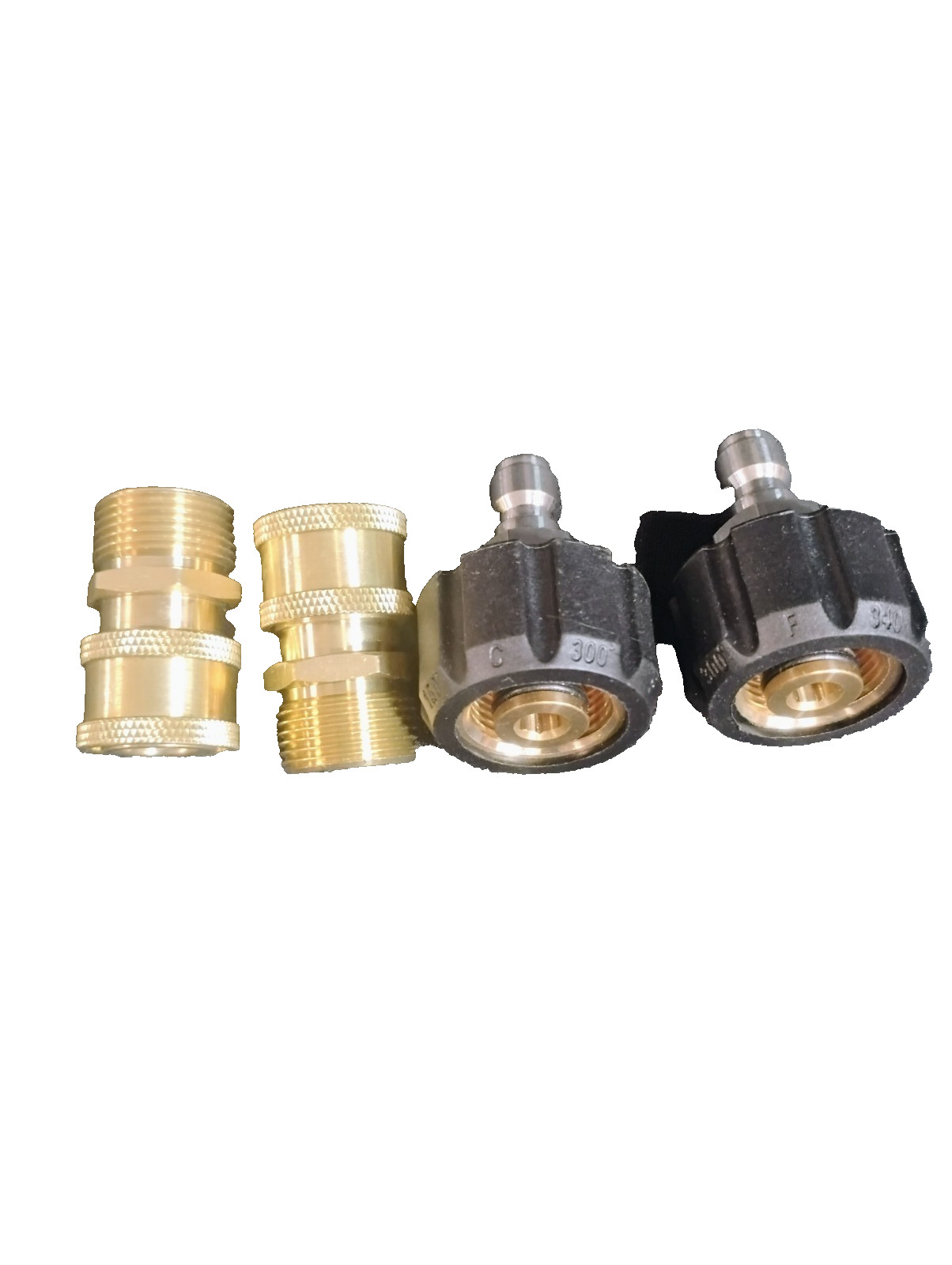 Pressure Washer Adapter Set, 2 Pair M22 (M22-14MM) 1/4” Quick Connect, Pressure