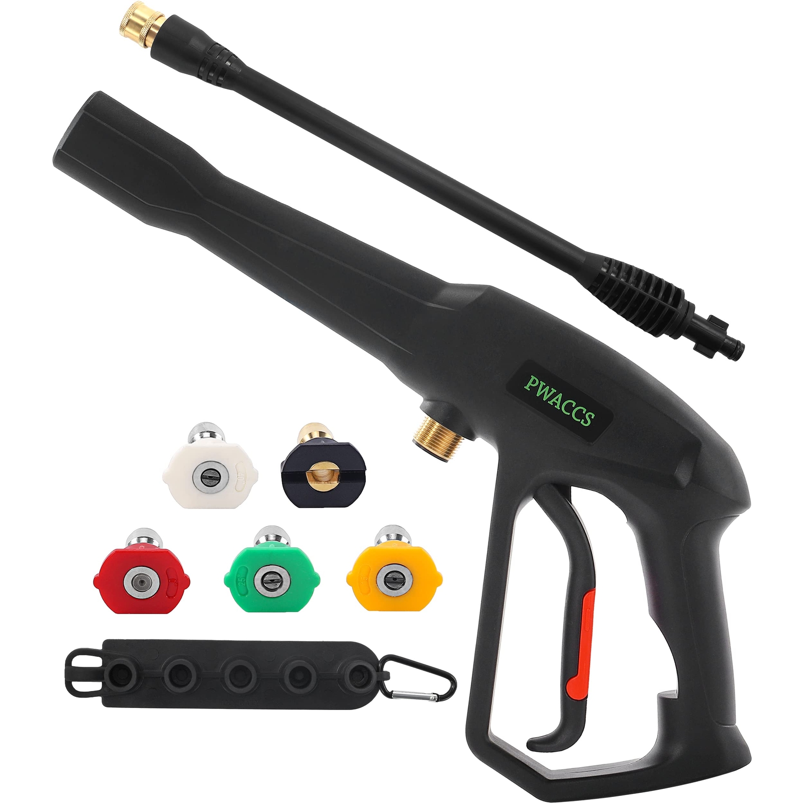 Pressure Washer Gun with Extension Wand Kit — Power Washing Trigger Handle wi…