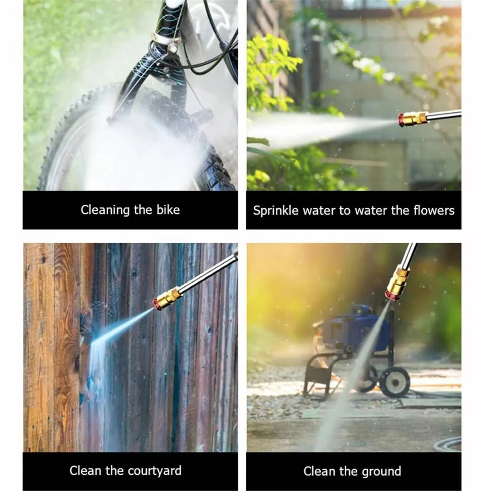 Cordless Electric High Pressure Water Spray Gun Car Washer Cleaner kit 2 battery
