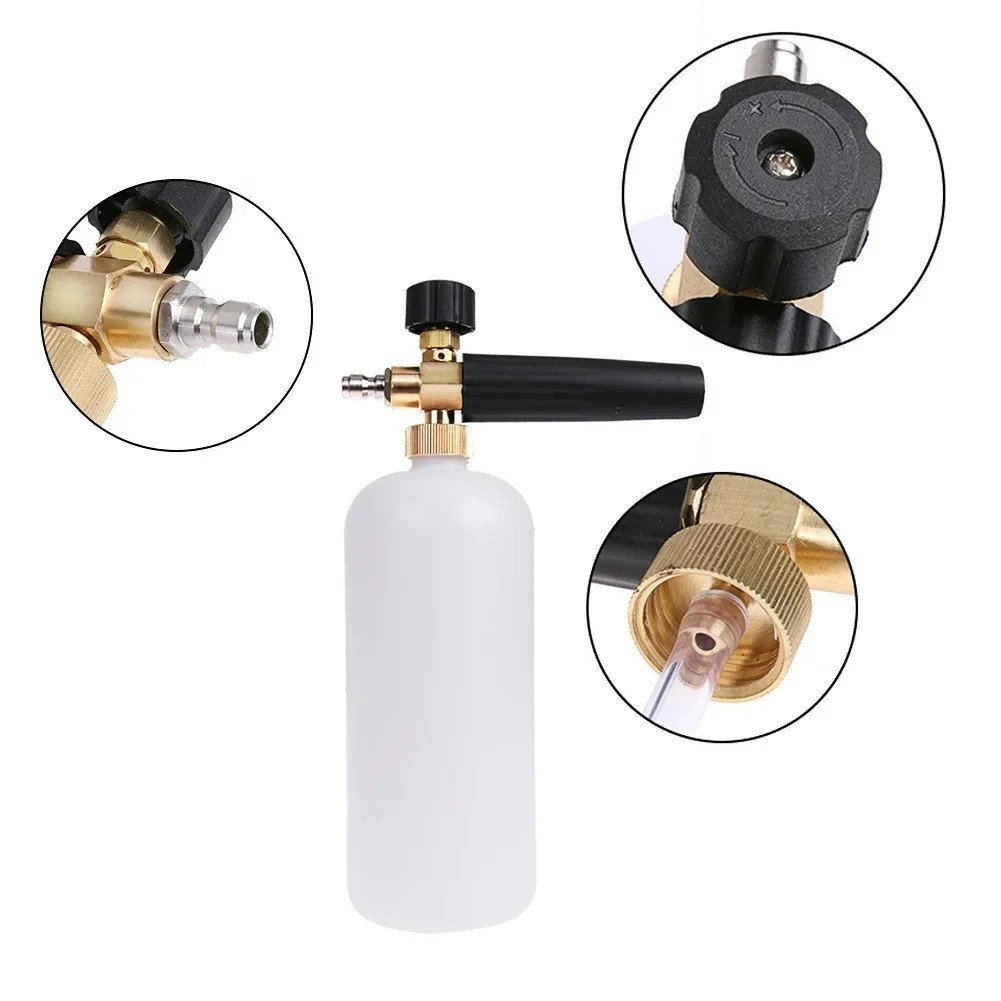 1/4″ Snow Foam Cannon Gun Car Wash Soap Lance Spray Bottle High Pressure Washer