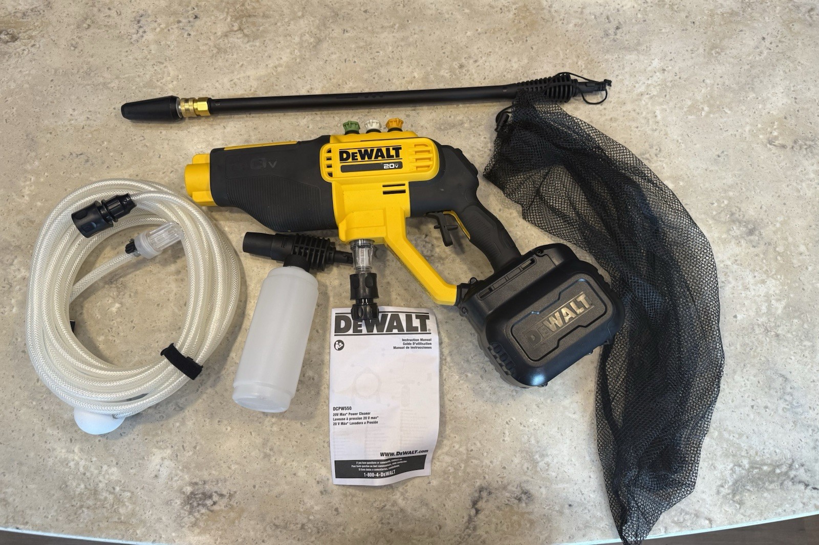 DEWALT 20V MAX 550 PSI Cold Water Pressure Washer (Tool only) (DCPW550B)
