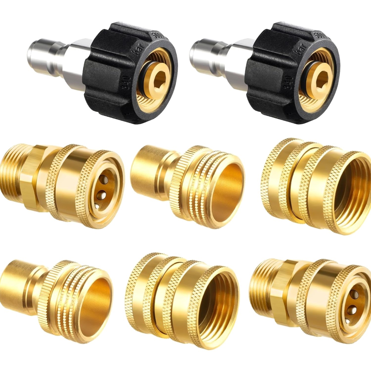 Pressure Washer Adapter Set, Quick Disconnect Kit, M22 14 mm Quick Connect Sw…