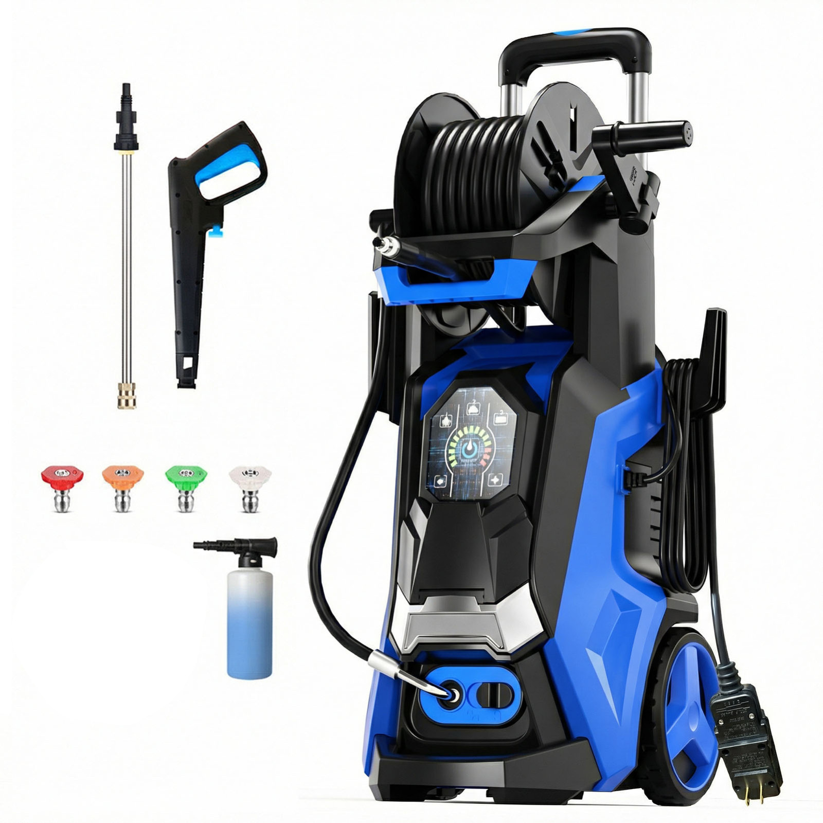Electric Pressure Washer 5000PSI 3.4GPM with Adj-15-Level Touch Screen