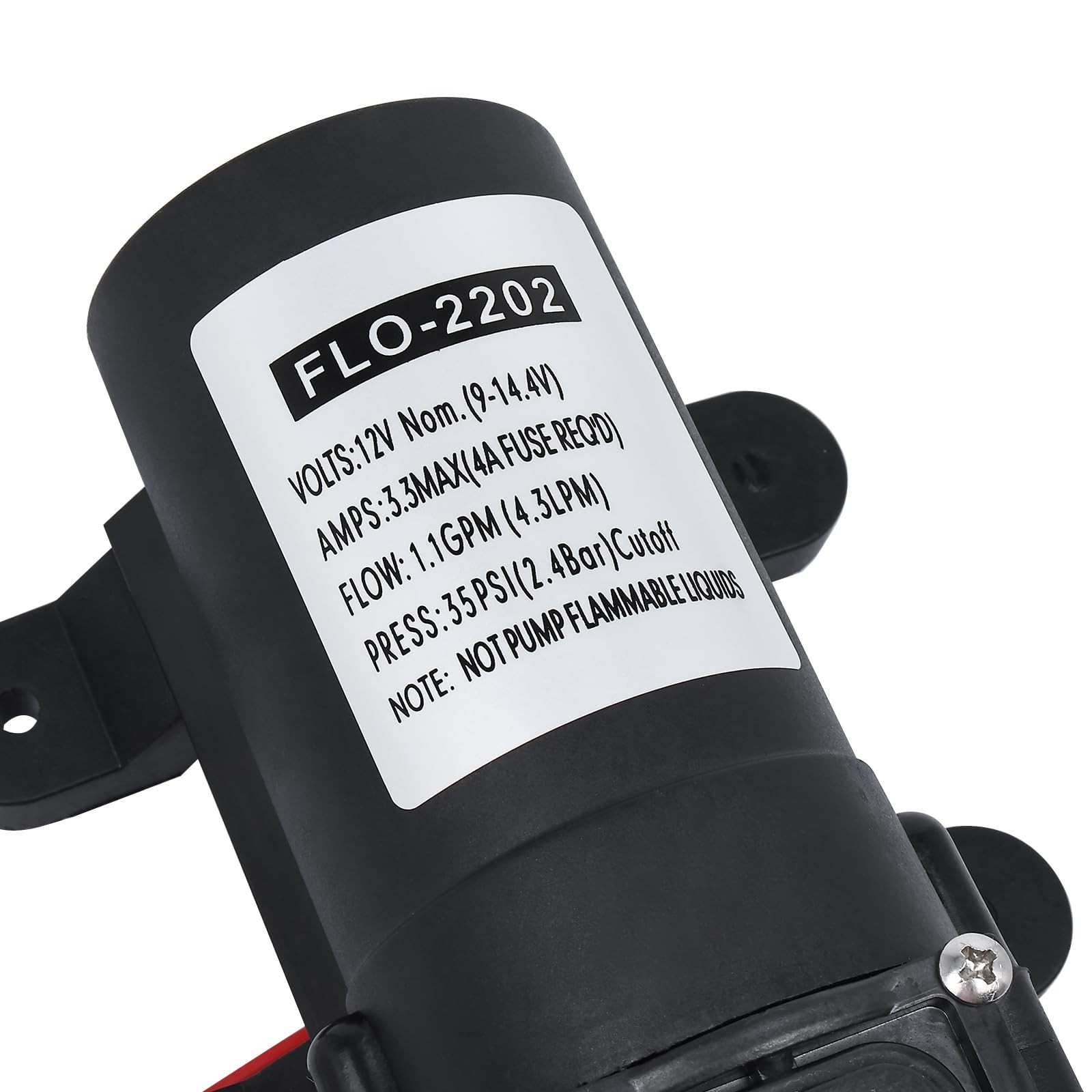 12V 1.1 GPM Water Pressure Diaphragm Pump,35 PSI Self Priming Pump Water Pump…