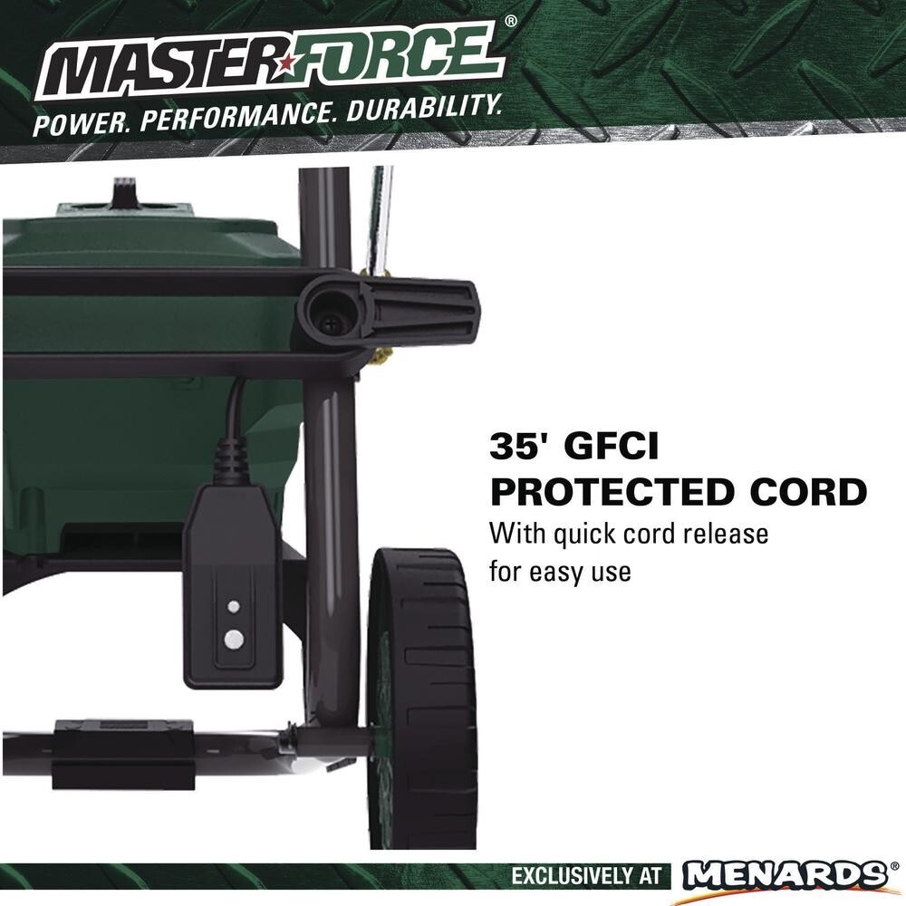 2000 PSI 1.2 GPM 13 Amp Corded Electric Low Profile Mobile Pressure Washer