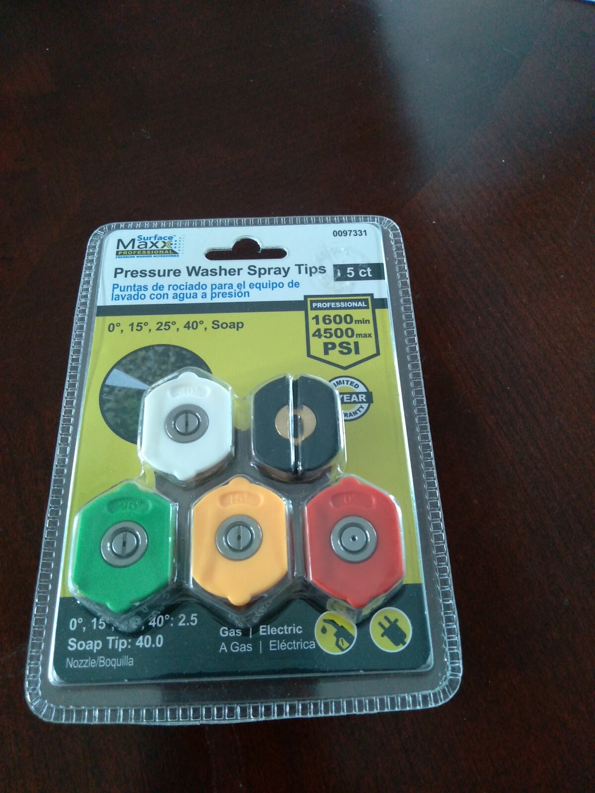 Surface Maxx Professional Spray Tips 5 Pack 0097331, New Sealed
