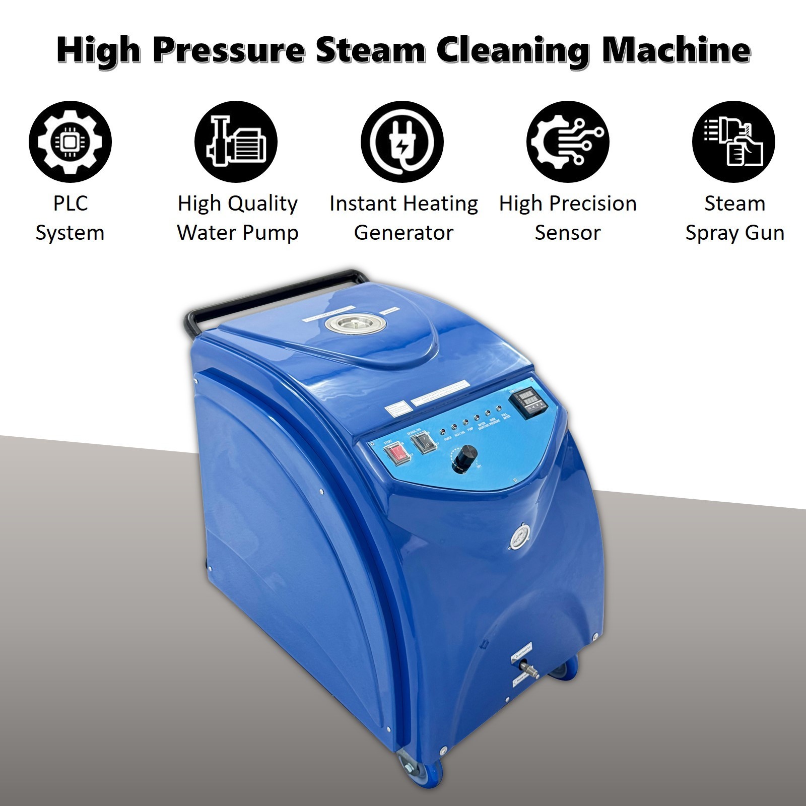 220V Industrial Steam Cleaner High Pressure Steam Car Cleaning Machine 6-13 Bar