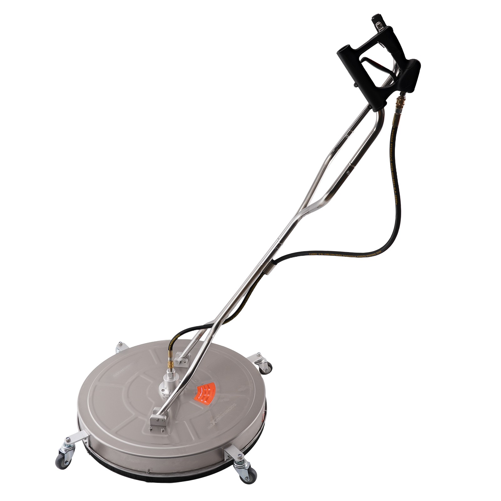 30″ Concrete Cleaner for Pressure Washer 6000 PSI 4 Wheel Stainless Steel