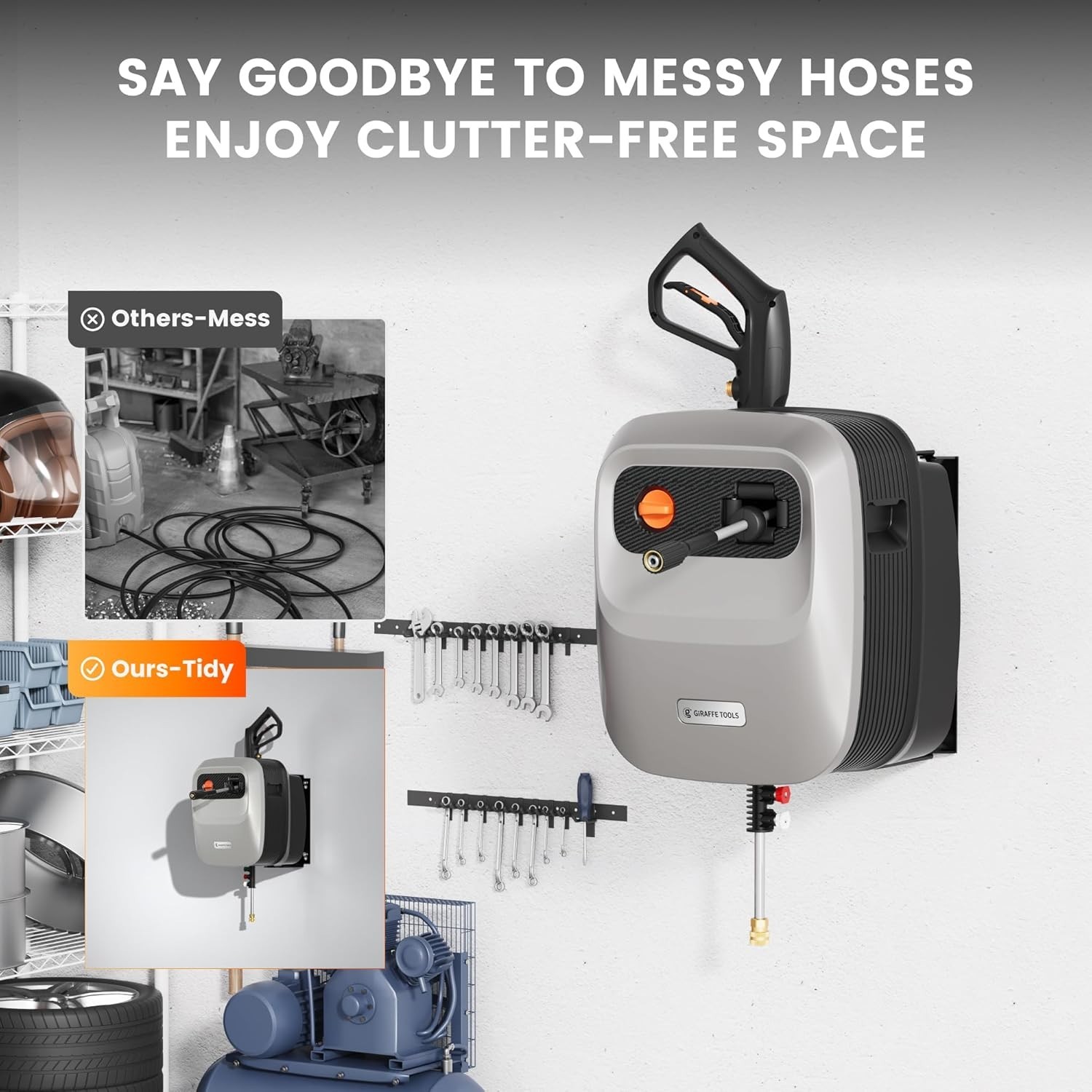 Giraffe Tools Max 2500 PSI Electric Pressure Washer G20 Power Washer, 1800W