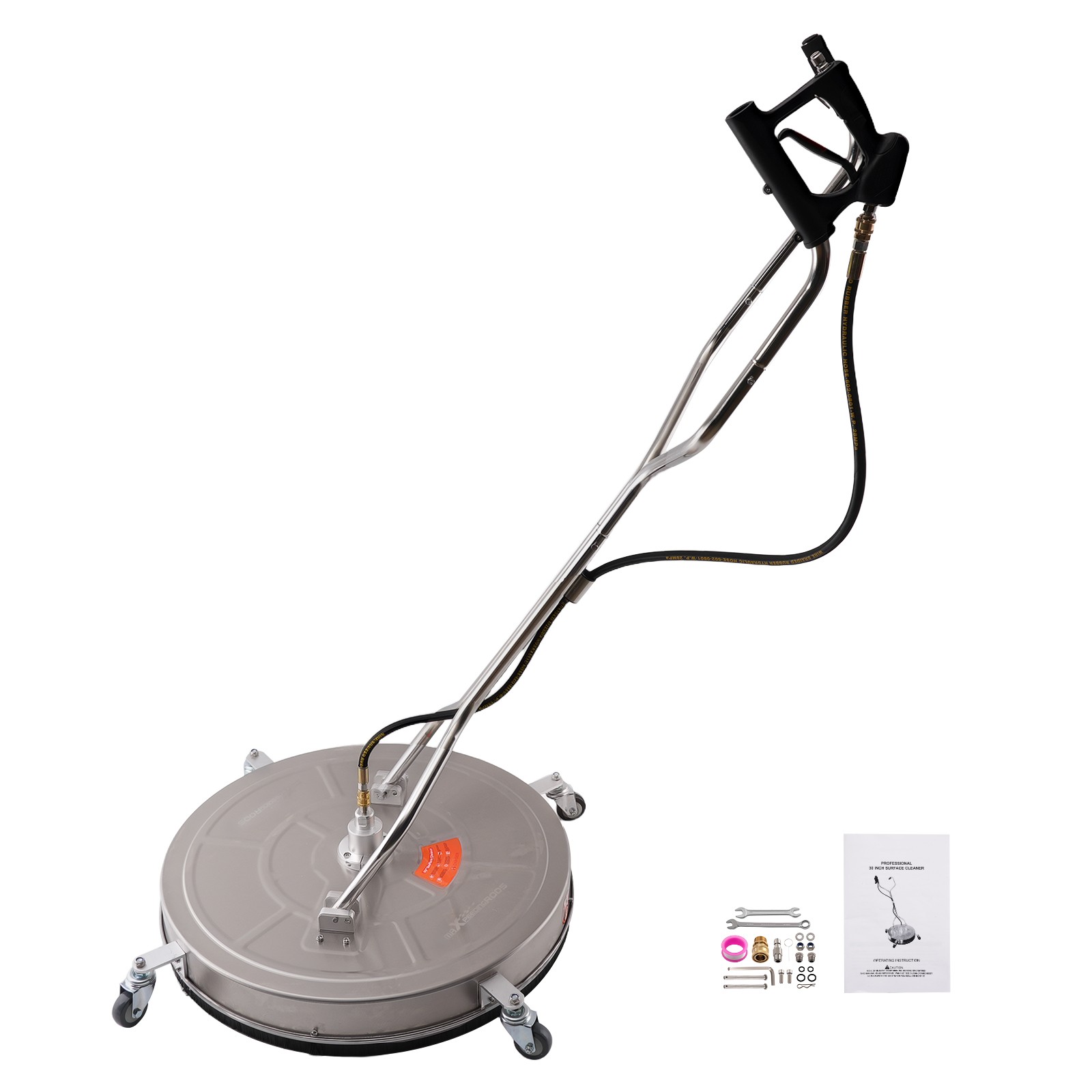 30 inch Pressure Washer Surface Cleaner 6000 PSI 3/8″ Quick Connect Plug