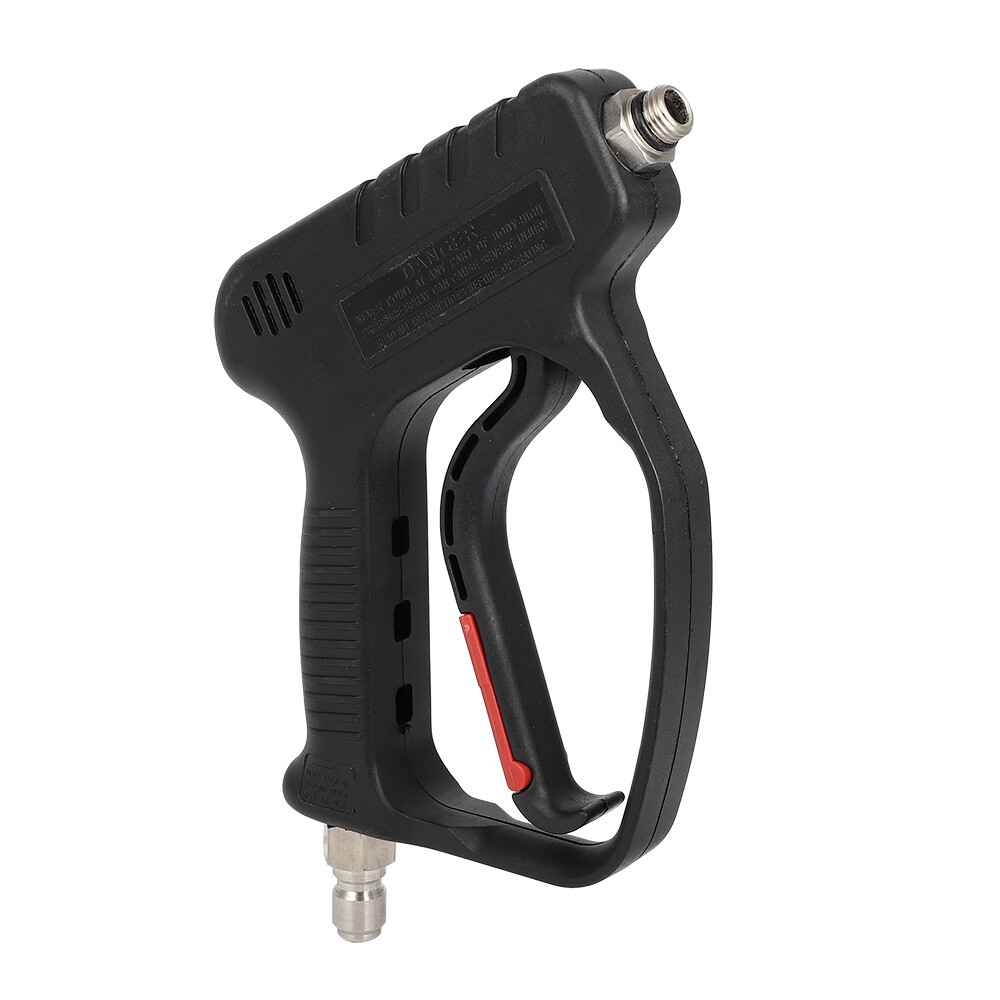 High Pressure Washer Gun 5000PSI Wash Foam Spray Short Wand w/5 Nozzle 3/8″ Male