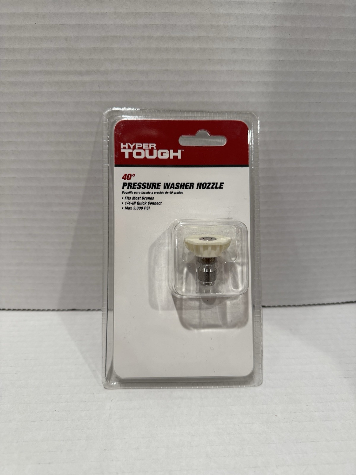 Hyper Tough 40 Degree Pressure Washer Nozzle, Fit Most Electric & Gas Washers