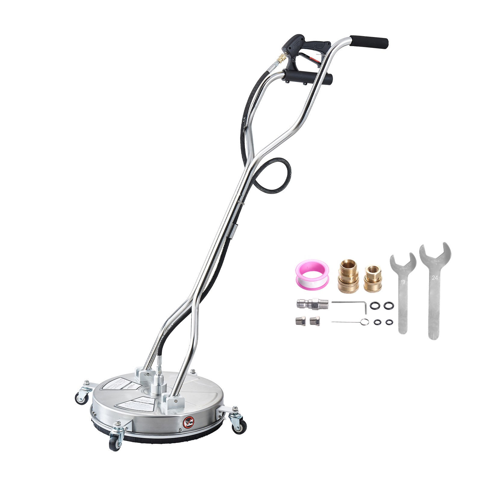 Uimoso 18″ Pressure Washer Surface Cleaner with Wheels & Dual Handle 4000PSI Max