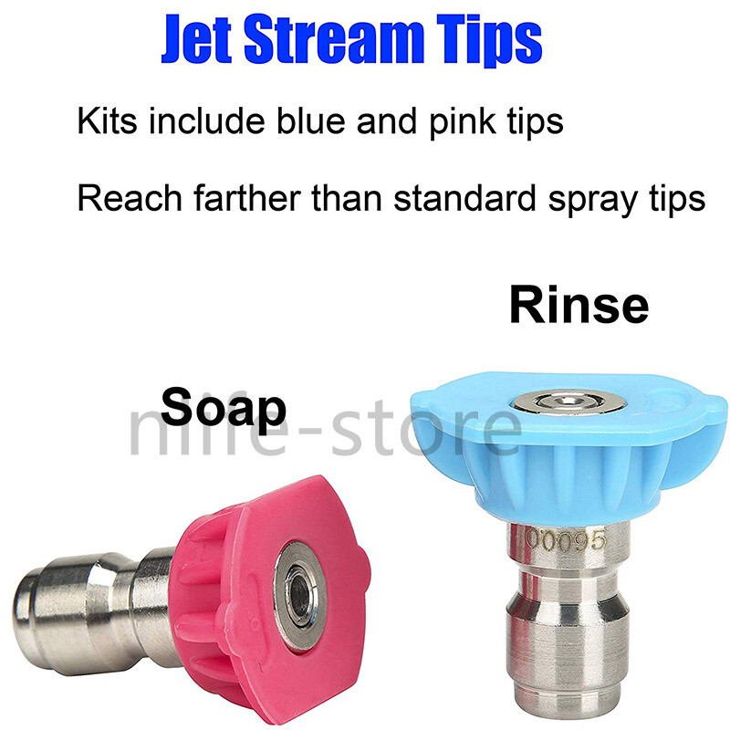 Snow Foam Tips Holder 4500PSI Pressure Washer Gun Spray Nozzle 1/4 Quick Release