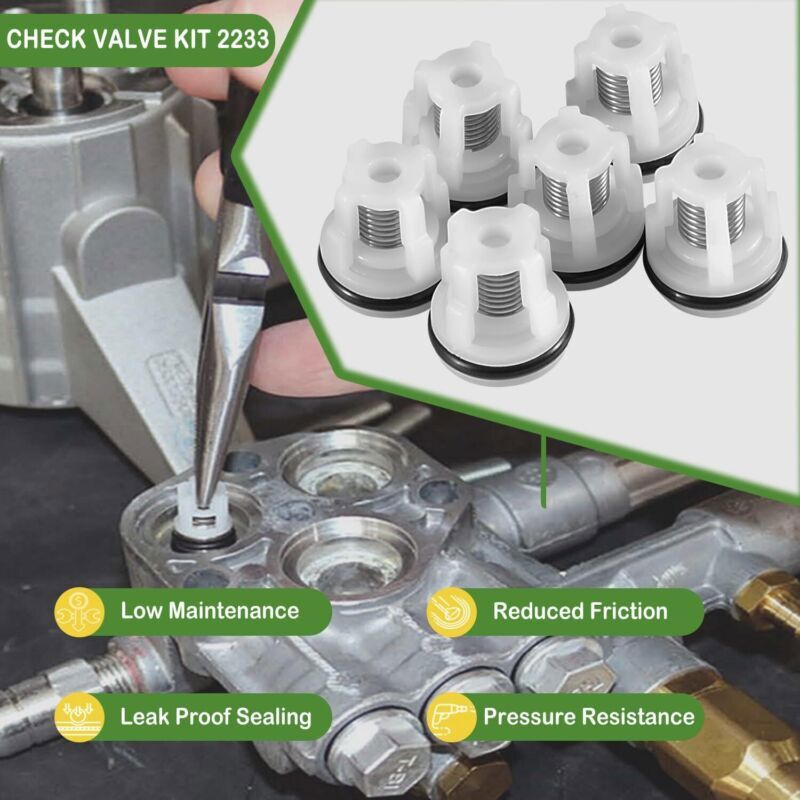 6 Pack Check Valve Kit/ AR2233 Replacement Pressure Washer Pumps Valve Kit