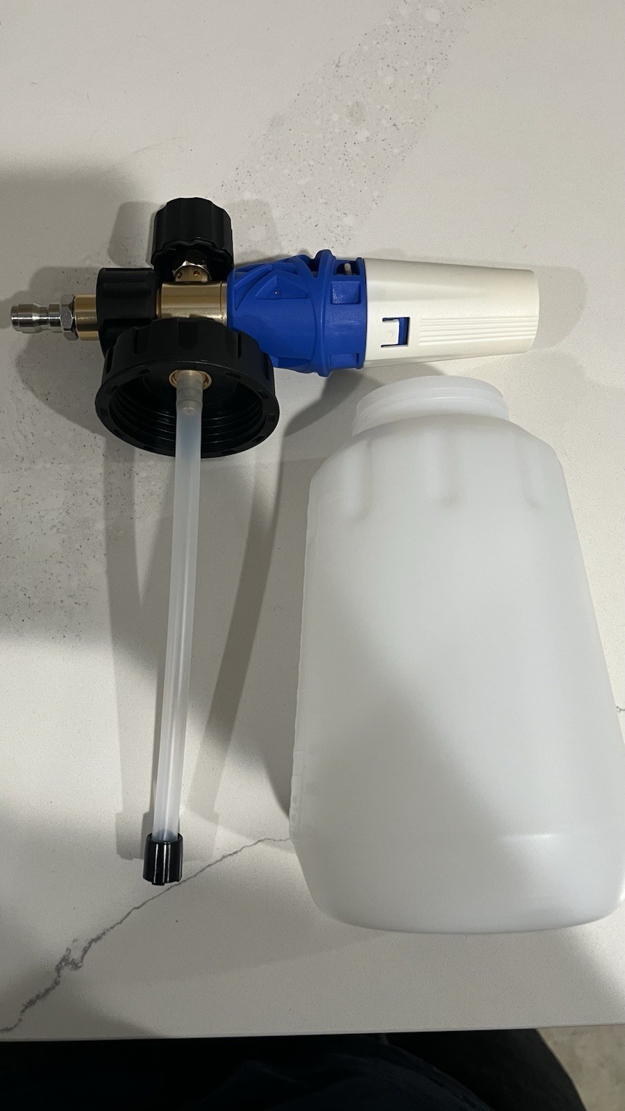 Foam Cannon, Adjustable Thick Foam, Wide Mouth Bottle 1/4 Quick Connector