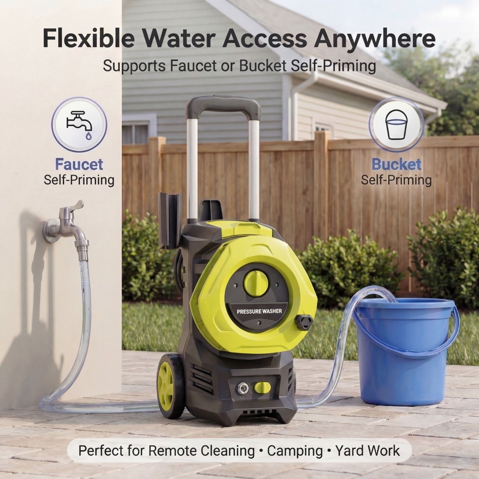 4800 PSI Electric Pressure Washer, 2.3 GPM High-Power Washer Machine 25FT Hose