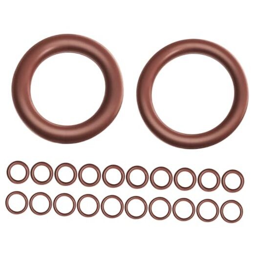 20PCS 3/8″(ID) Viton O Rings, ID 9.2×2.4mm and ID 10x2mm Viton O-Rings, High