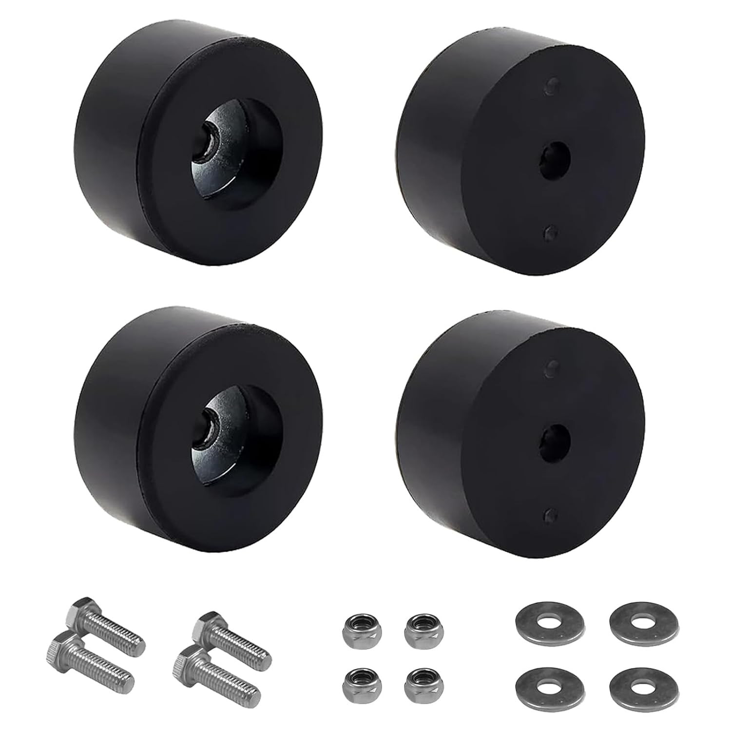 4-Pack Heavy Duty anti Vibration Rubber Foot for Generators, Pressure Washers, C